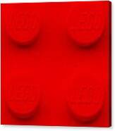 Lego Red Canvas Print