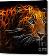 Leopard Fraktal Canvas Print