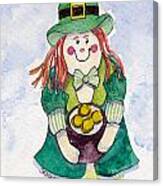 Leprechaun Lassie Canvas Print