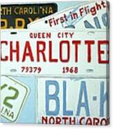 License Plates Canvas Print