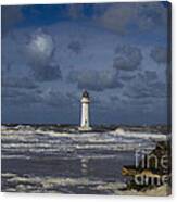 Lighthouse At New Brighton Canvas Print