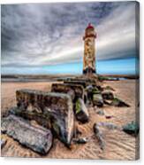 Lighthouse At Talacre Canvas Print