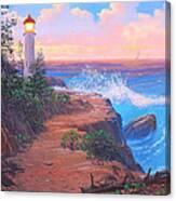 Lighthouse Cove Canvas Print