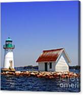 Lighthouse On The St Lawrence River Canvas Print
