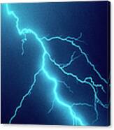 Lightning Bolt Striking Canvas Print