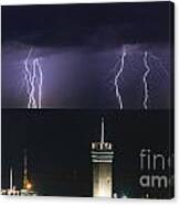 Lightnings Over Genova Canvas Print