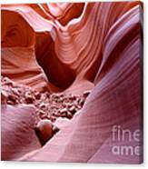 Lights And Rocks In The Canyon Canvas Print