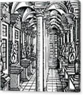 Linear Perspective, 1546 Canvas Print