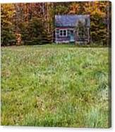 Little House At Woodlands Edge In New Hampshire Canvas Print