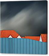 Living Behind The Fence Canvas Print