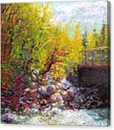 Living Water - Bridge Over Little Su River Canvas Print