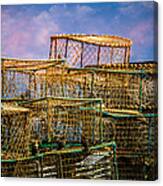 Lobster Baskets And Starlings Canvas Print