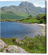 Loch Maree And Slioch In Early Summer Canvas Print