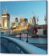 London Financial Skyline Canvas Print