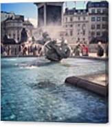 #london #piccadelly #water #uk Canvas Print