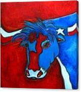 Lone Star Longhorn Canvas Print