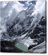 Lonely Lake On The Inca Trail Canvas Print