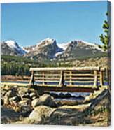Looking At Longs Peak Colorado Canvas Print