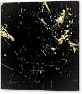 Looking For Gold - Gold Nuggets On Black I Canvas Print