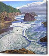 Looking South- Oregon Coast Canvas Print