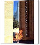 Looking Through The Eternal Flame Canvas Print