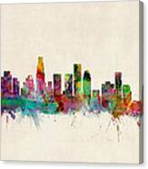 Los Angeles City Skyline Canvas Print