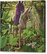 Lost Princess On Horseback Canvas Print