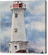 Louisbourg Lighthouse Canvas Print