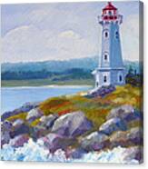 Louisbourg Lighthouse Canvas Print