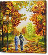 Love In Autumn Canvas Print