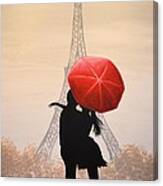 Love In Paris Canvas Print