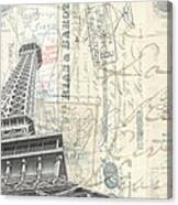 Love Letter From Paris Wide Canvas Print