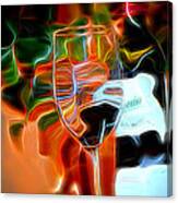 Love My Wine - Bright Colours Canvas Print