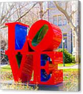 Love Sculpture - Penn Campus Canvas Print