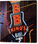 Low Angle View Of Neon Signs Lit Canvas Print