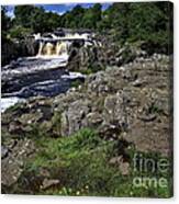 Low Force Waterfall In The English Dales Canvas Print