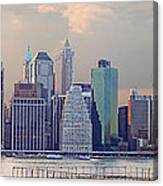 Lower Manhattan Panorama From Brooklyn Canvas Print