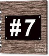 Lucky Number 7 Canvas Print