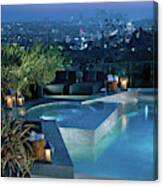Luxurious Swimming Pool Canvas Print