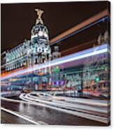 Madrid Traffic Canvas Print