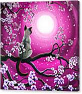 Magenta Morning Sakura Canvas Print