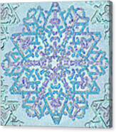 Magical Jewel Snowflake Canvas Print