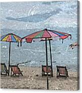 Malazy Day At The Beach Canvas Print