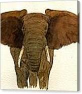 Male Elephant Canvas Print