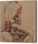 Male Nude 1 Canvas Print