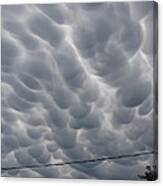 Mammatus Clouds Over Yorkton Canvas Print