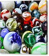 Marbles All That Color Canvas Print