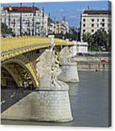 Margaret Bridge Budapest Canvas Print