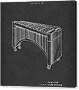 Marimba 1936 Patent Art Black Canvas Print