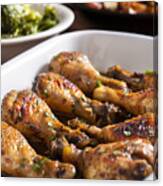 Marinated Chicken Legs Canvas Print